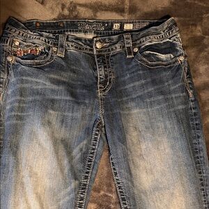 33/Long Miss Me Easy Boot Womens Distressed Jeans